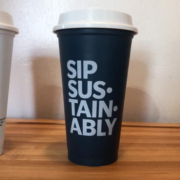 (2) Starbucks reusable 16oz plastic tumblers - Picture 4 of 5